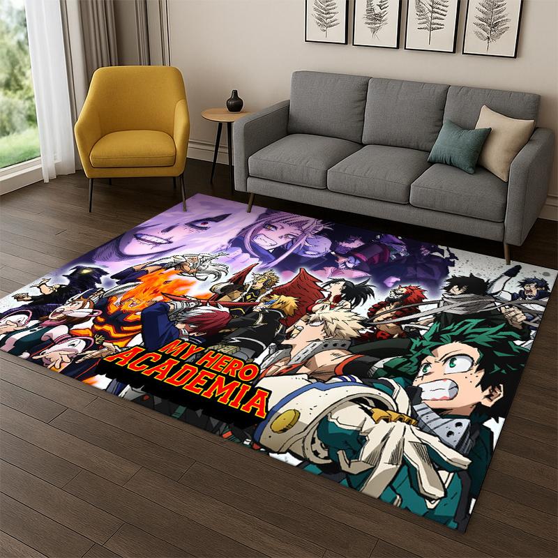 

My Hero Academia Deku Bakugou Cartoon Anime Carpet Rug for Bedroom Living Room Sofa Doormat Home Decor,Kid Area Rug Non-slip 40x60cm