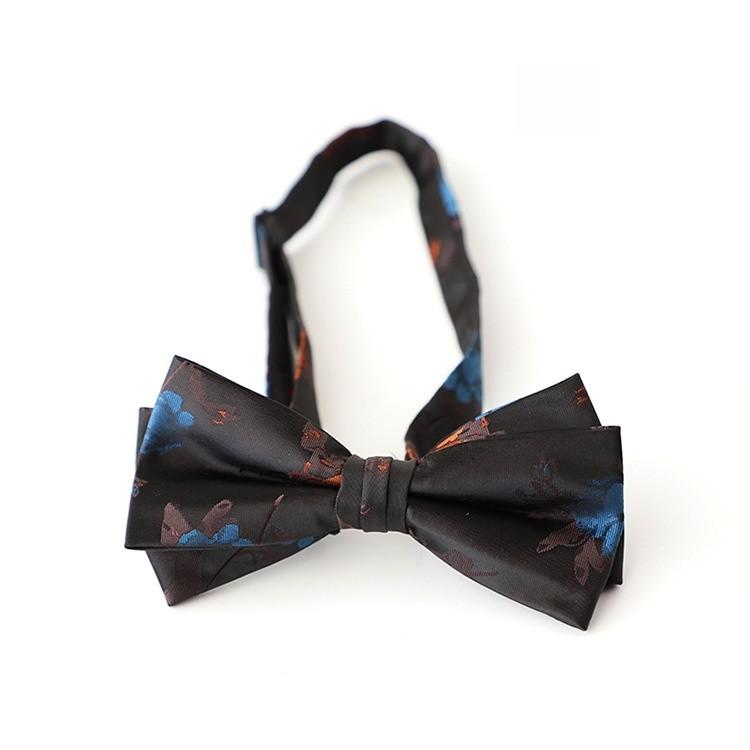 Klasyczny poliestrowy krawat w kwiaty dla mężczyzn, w formalnym stylu, na wesela