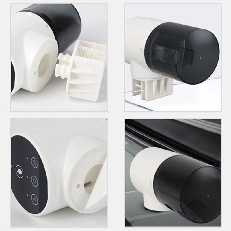 Timer-Fischfutterspender, 360 Grad drehbar, große Kapazität, automatischer Spender für Aquarien