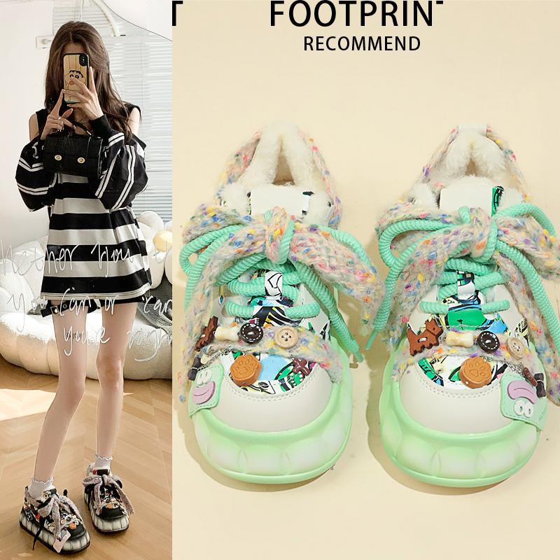 Fashion Kawaii Women Sport Shoes Comfoetable Fashion Winter Casual Designer Platform Women Athletic Sneakers Breathable Skateboard Shoes