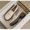 Loafers women's platform 2025 new British style small leather shoes women's versatile soft sole single shoes women's leather