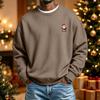 Men's Long Sleeve Neck Sweatshirt Christmas Print Pullover