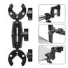 Strong Aluminum Alloy Universal Ball Head Rotation Sports Camera Accessory for Reinforcement Camera Stick Bracket for and Handlebar Camera Super Clamp