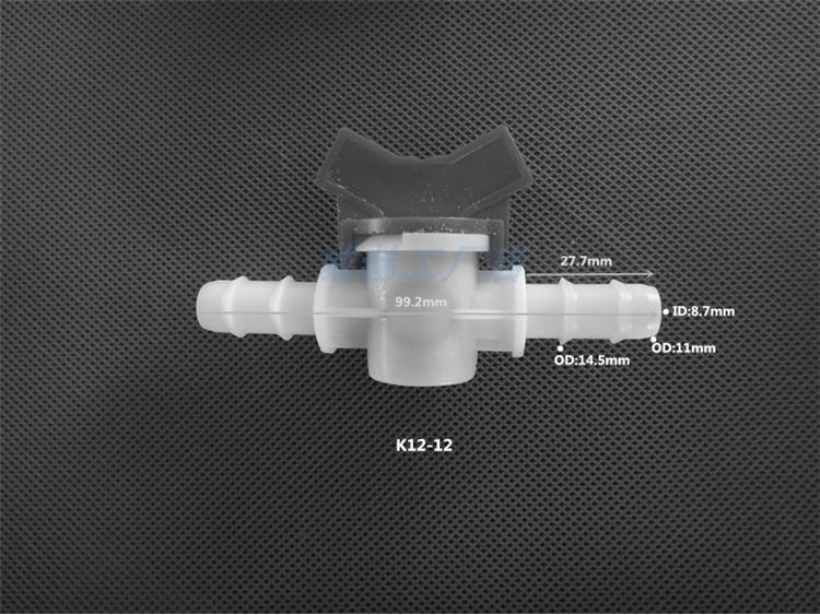 Plastic Quick-Connect Hose Ball Valve with Reducer and Flow Control