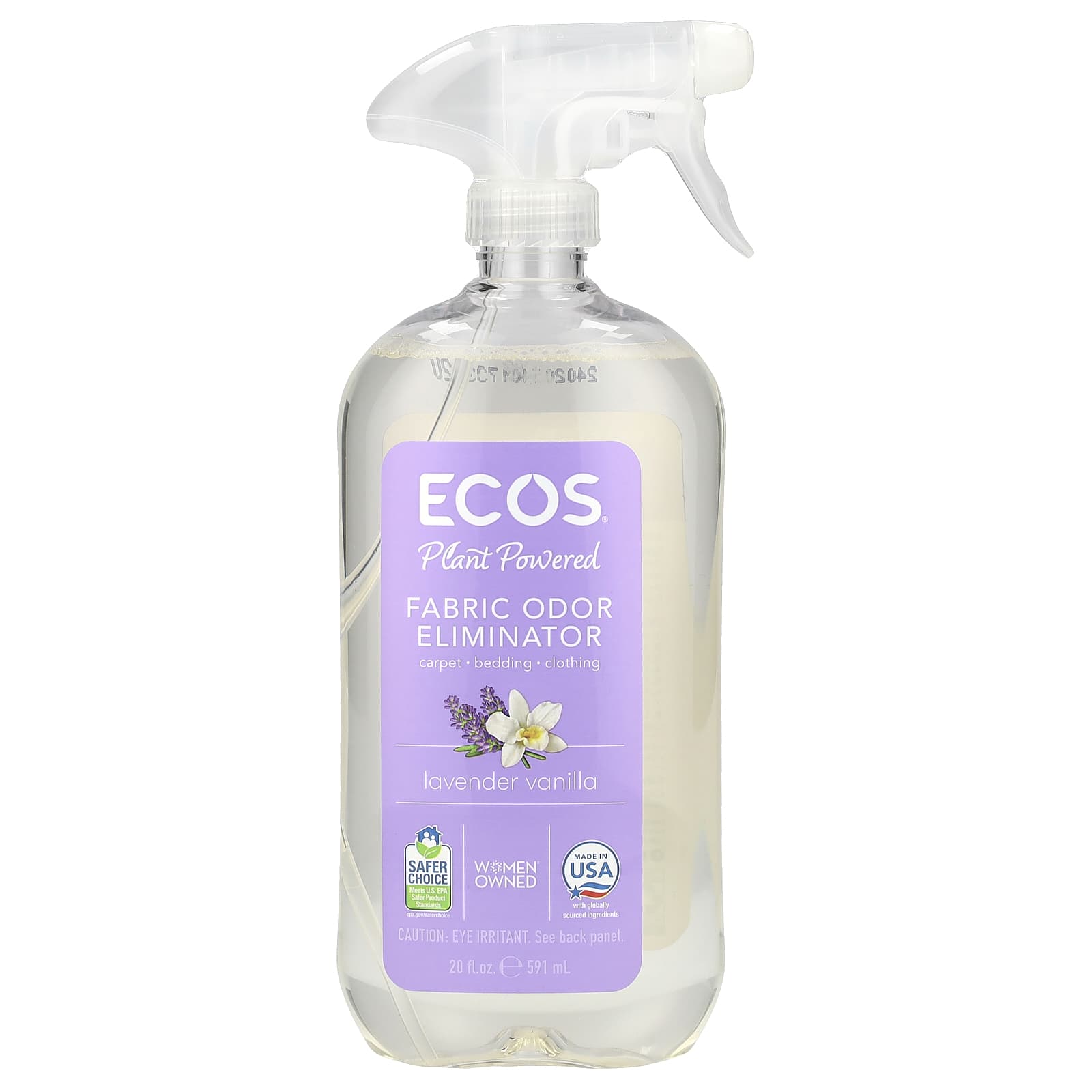

Ecos®, Fabric Odor Eliminator, Lavender Vanilla, 20 Fl Oz (591 Ml)
