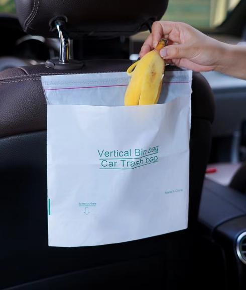 Car Bag Hanging Garbage Bags 20 Pack – Plastic Waste Bags for Vehicle, Litter Bags for Car Interior