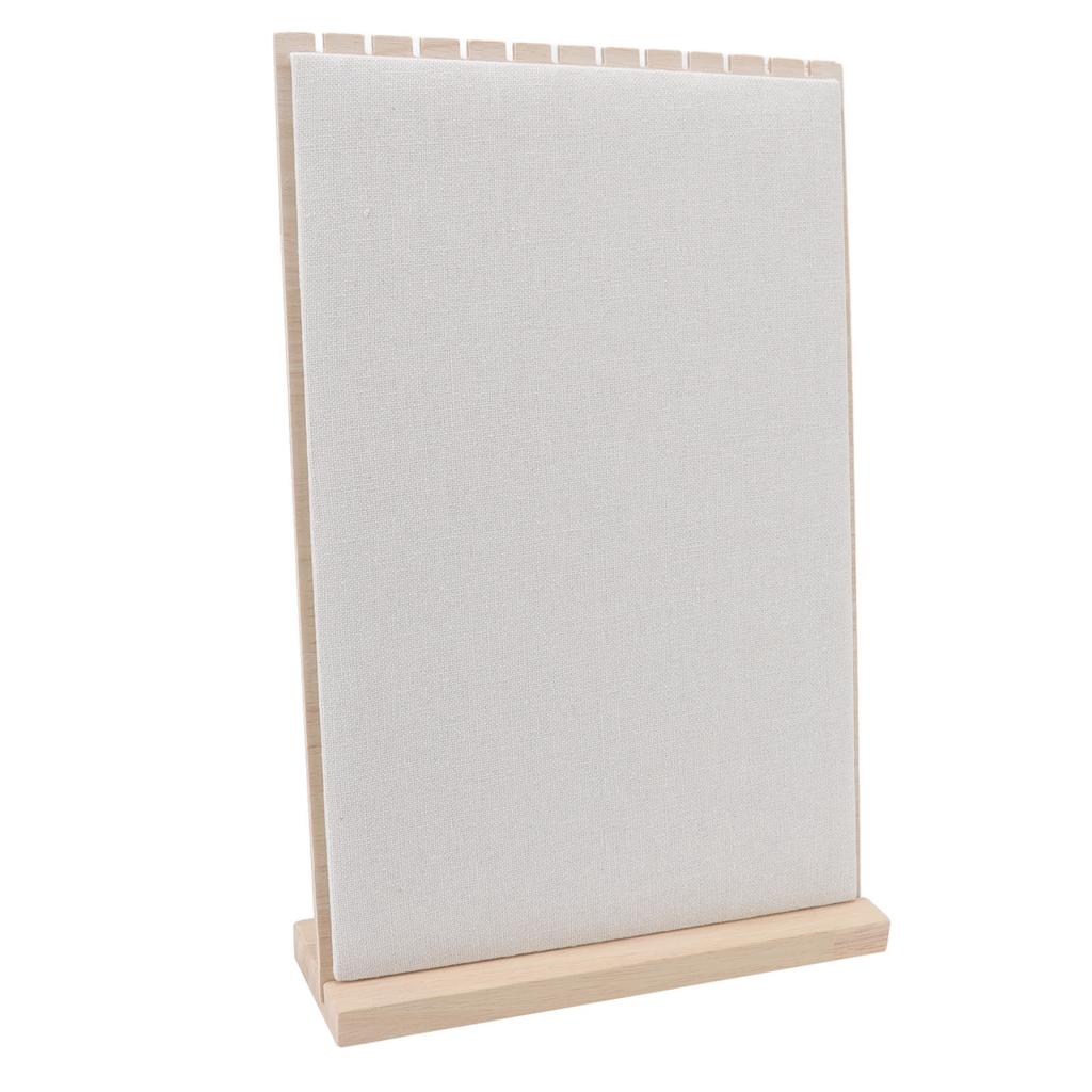 Wooden Jewelry Display Stand 12 Slots Detachable Orderly Storage Wooden Frame Necklace Rack for Home Jewelry Shop