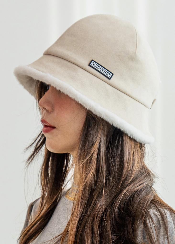 CHUCUCHU Cbdfw-Ht002W Suede Bucket Hat