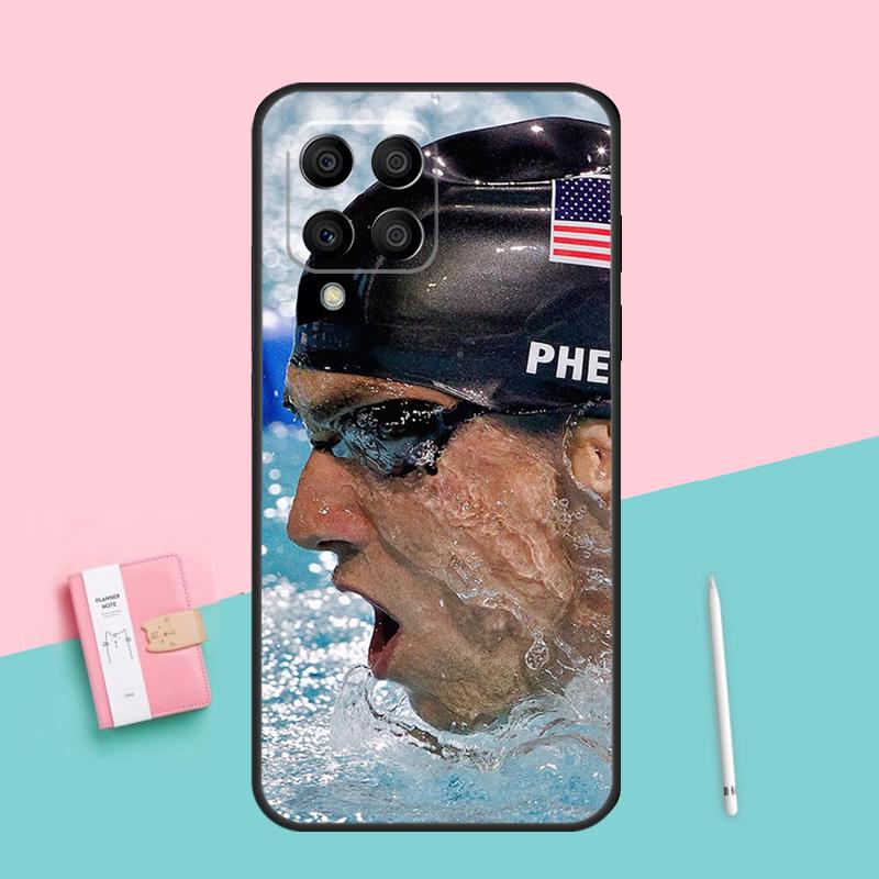 Michael Phelps Swimming For Samsung Galaxy M12 M16 M34 M11 M35 M21 M06 M33 M13 M53 M31 M55 M15 M14 M54 M32 M52 Case