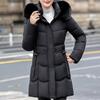 Fashion Female Warm Coat Winter Long Parkas Hooded Faux Fur Collar Loose Thick Women's Jackets