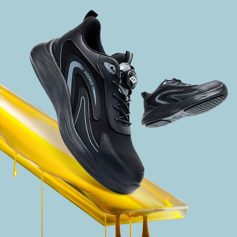 Professional Kitchen Chef Shoes for Men Casual Breathable Non-slip Waterproof Oil-proof Work Shoe Summer Wearable Footwear Hotel