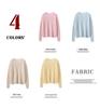 Women's 100% Pure Cashmere Knit Short Pullover - Autumn/Winter Korean Style Round Neck Sweater.