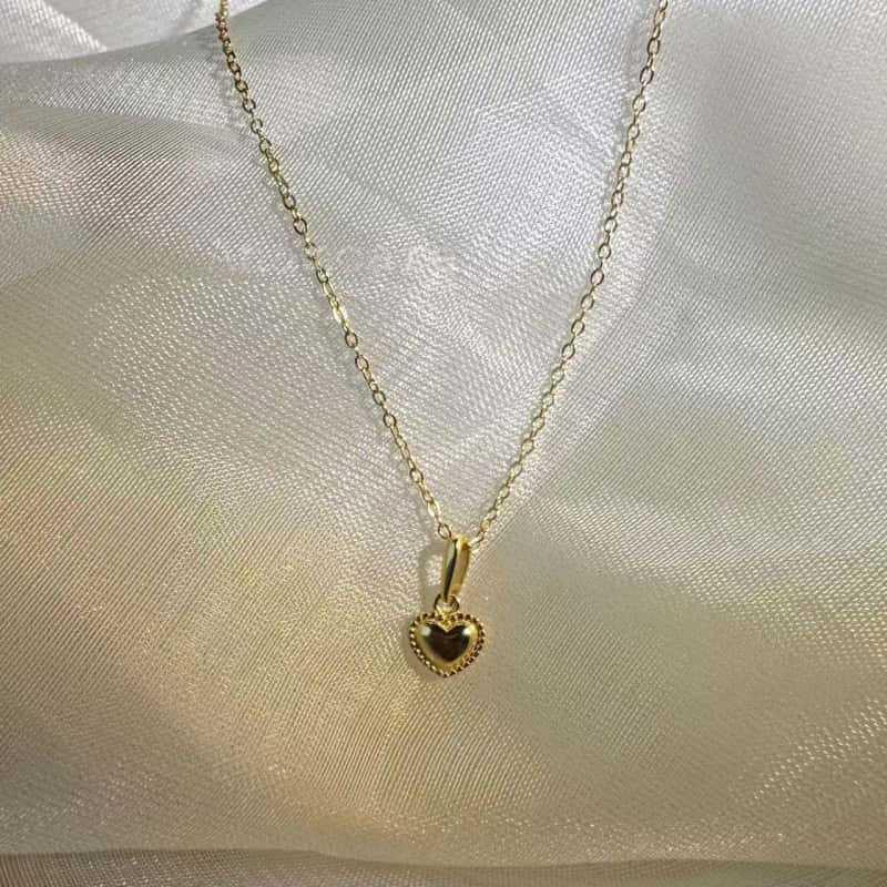 S925 Sterling Silver 3D Heart Pendant Necklace - Elegant, Lightweight, Versatile Design for Women