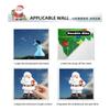 190PCS Christmas Window Clings, Reusable Double Sided Static Christmas Decor Decals, Snowflake Santa Reindeer Christmas Window Stickers For Holiday