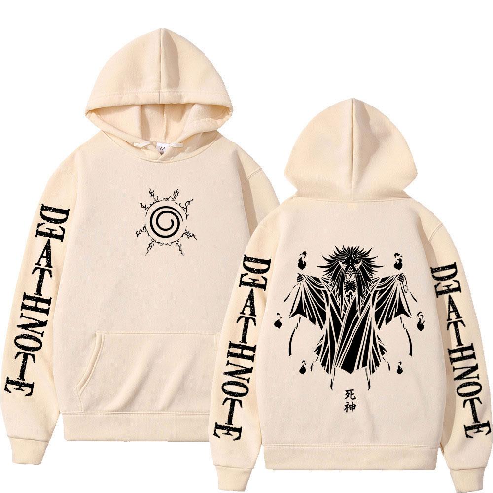 Anime Death Note Hoodies Manga Yagami Light L·Lawliet Oversized Sweatshirt Men Women Fashion Long Sleeve Pullovers Streetwear