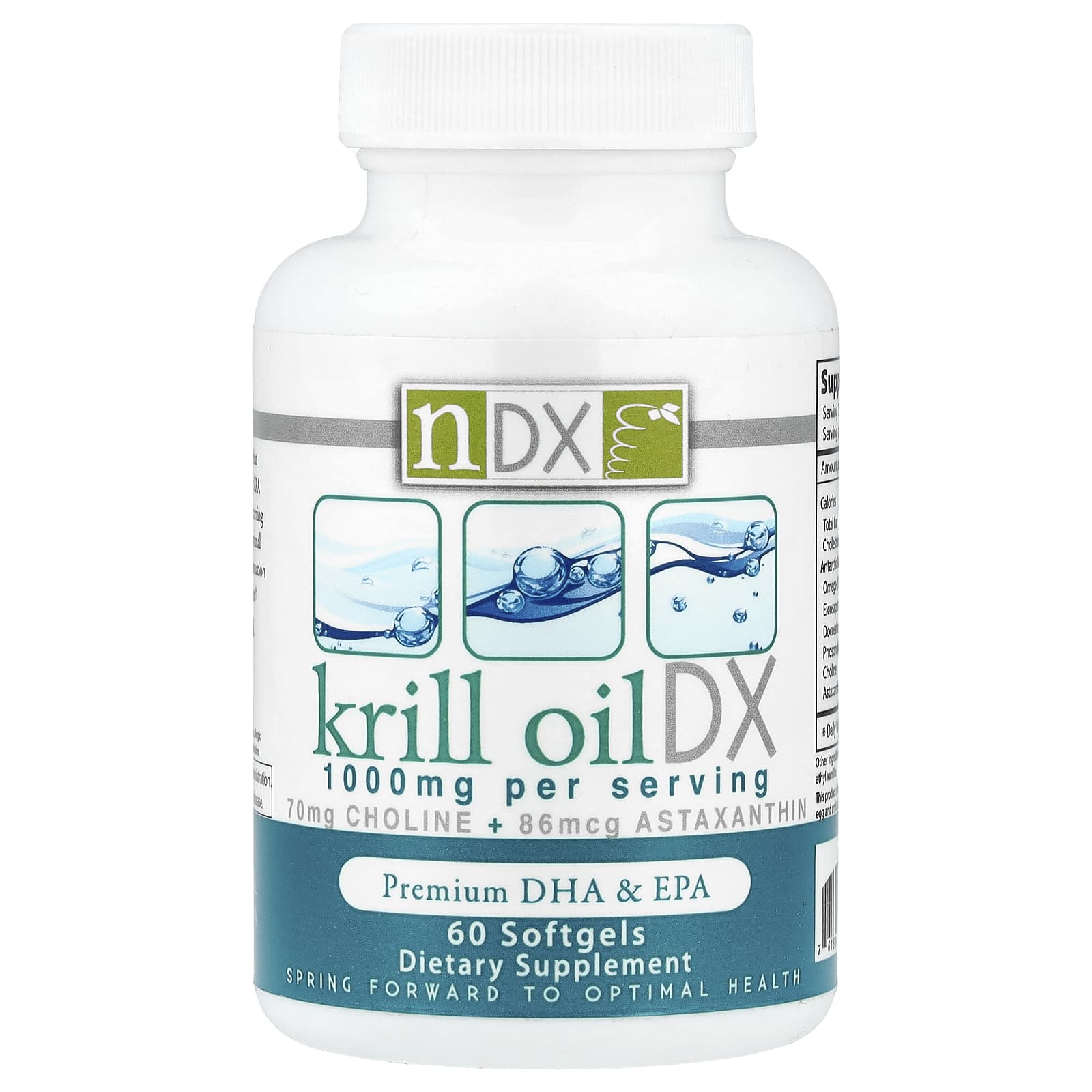 

Natural Dynamix (Ndx), Krill Oil Dx, Premium Dha & Epa, 60 Softgels