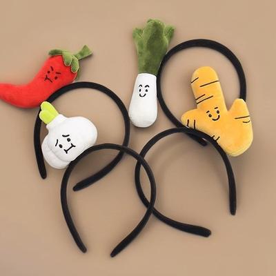 Cartoon Vegetable Theme Headwear Comfortable Hair Styling Hairhoop For Daily Use Theme Party Celebration School Event