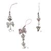 Trendy Bowknot Charm Stylish Keychain Fringe Chain Durable Phone Lanyard Long Lasting Phone Jewelry Suitable for Phone