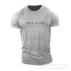 Men's casual fitness  T-shirt, breathable for sports, running, and outdoor activities