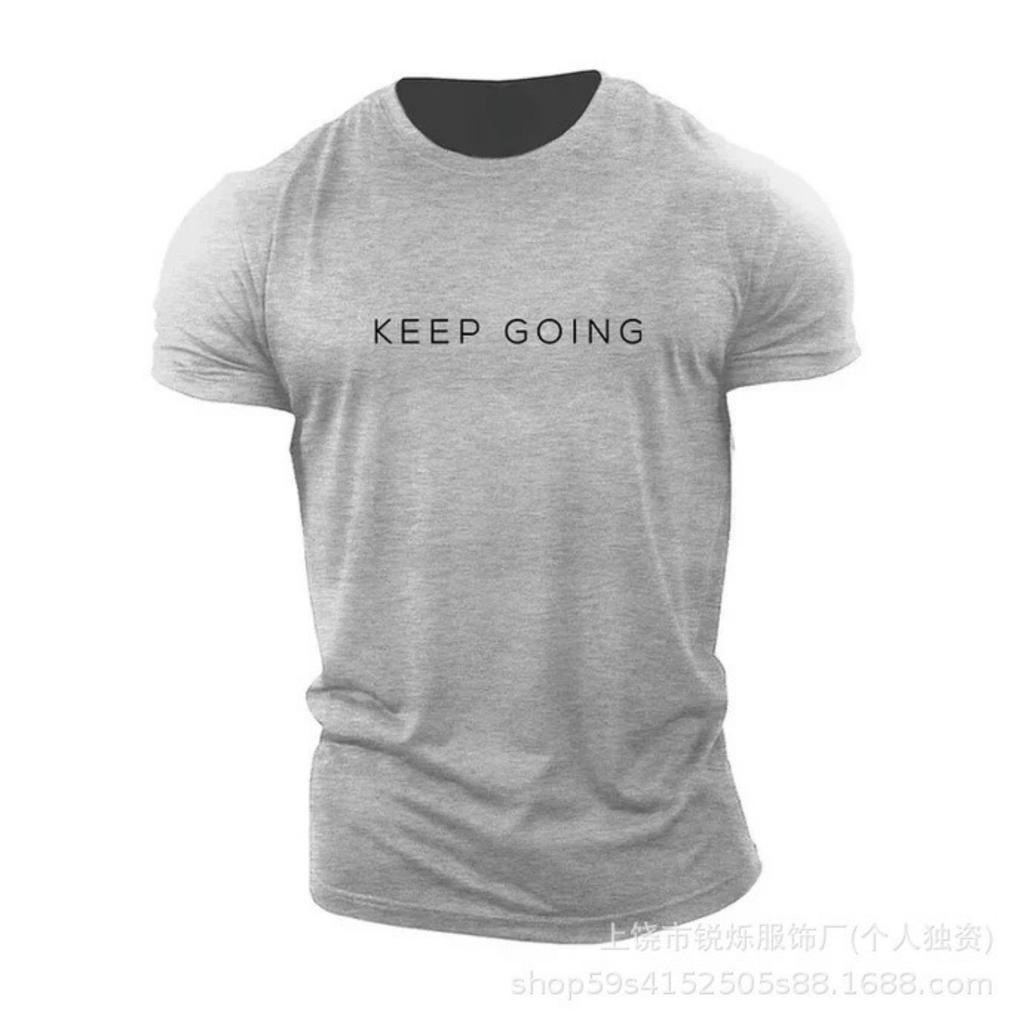 Men's casual fitness T-shirt, breathable for sports, running, and outdoor activities