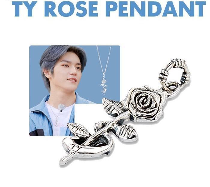 

[ВЖИВАНИЙ] Офіційний NCT Taeyong TY ROSE Рожевий кулон Колаборація