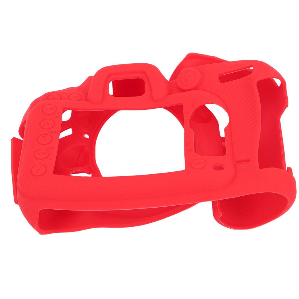 Kamerabeskyttende silikondeksel Passer til Nikon D7100 D7200 Sklisikker teksturert Mykt kamerabeskyttende silikondeksel Rødt