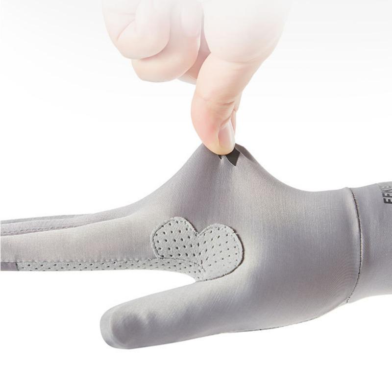 Mănuși de pescuit Mănuși de protecție solară Respirabile anti-alunecare Sporturi anti-ultraviolete Bărbați și femei Ciclism Mătase de gheață Alergare în aer liber