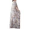 V-Neck Floral Skinny Vintage Long Skirt