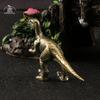 Brass Jurassic Dinosaur Tyrannosaurus Small Statue Office Desktop Ornaments Tea Pets Crafts Animal Figurines Miniatures Toy