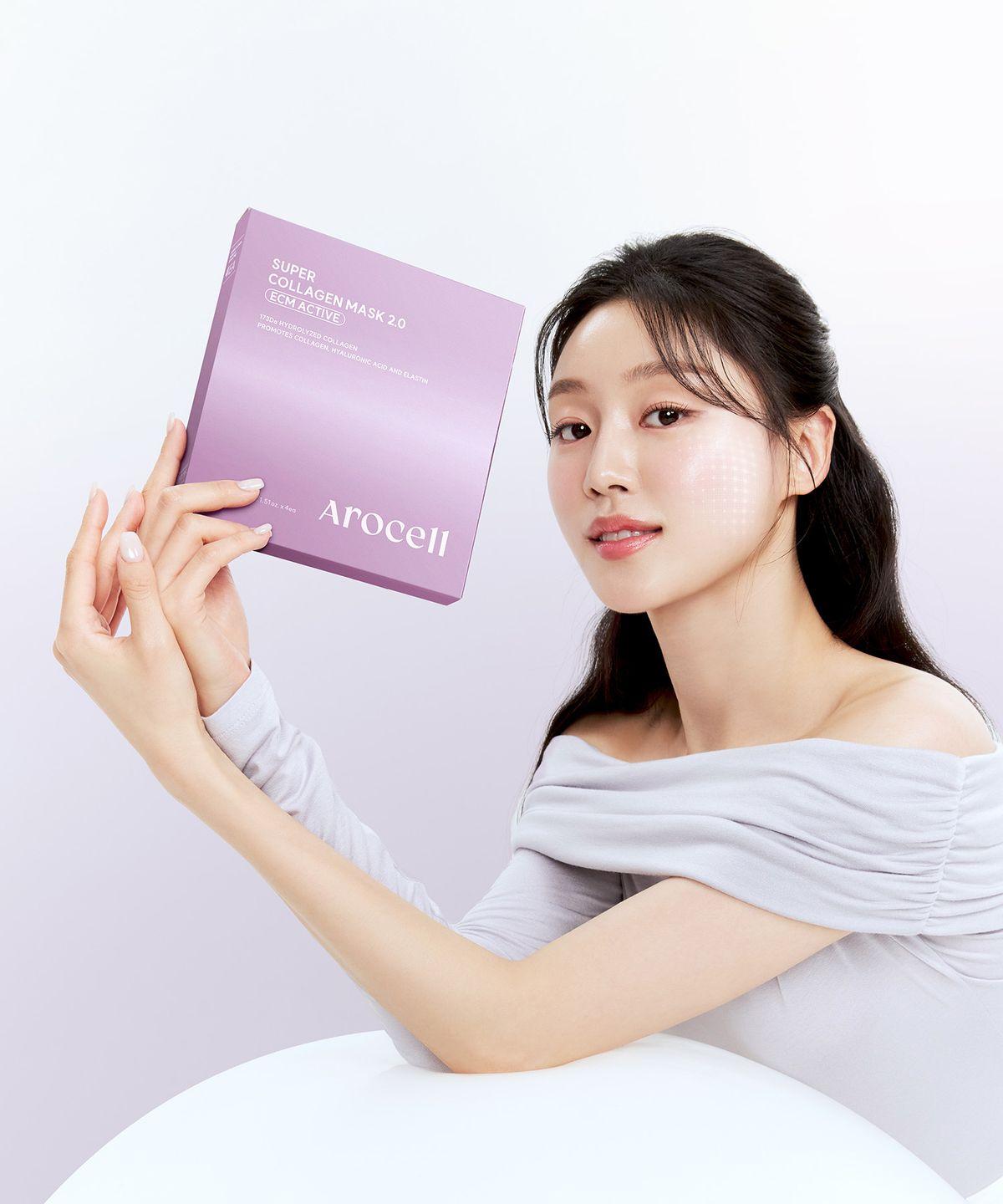 [4 Sheets] Super Collagen Mask 2.0 ECM ACTIVE