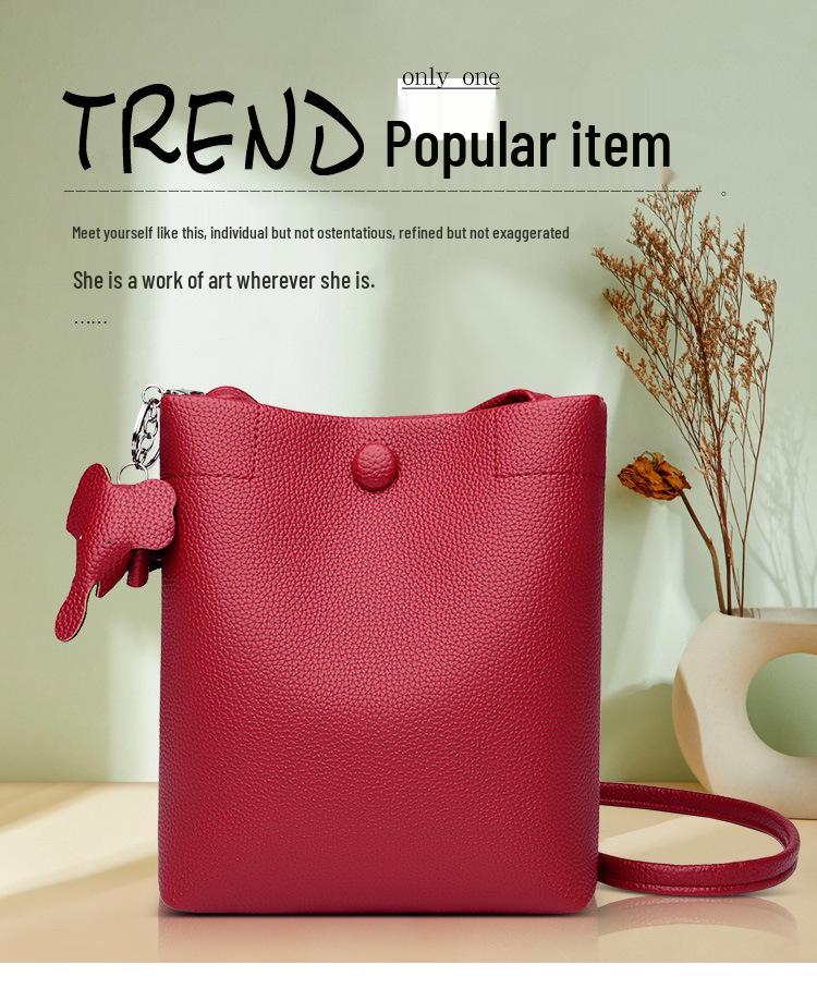 2025 Women's Minimalist Soft Leather Crossbody Backpack - Lightweight and Versatile Phone Bag