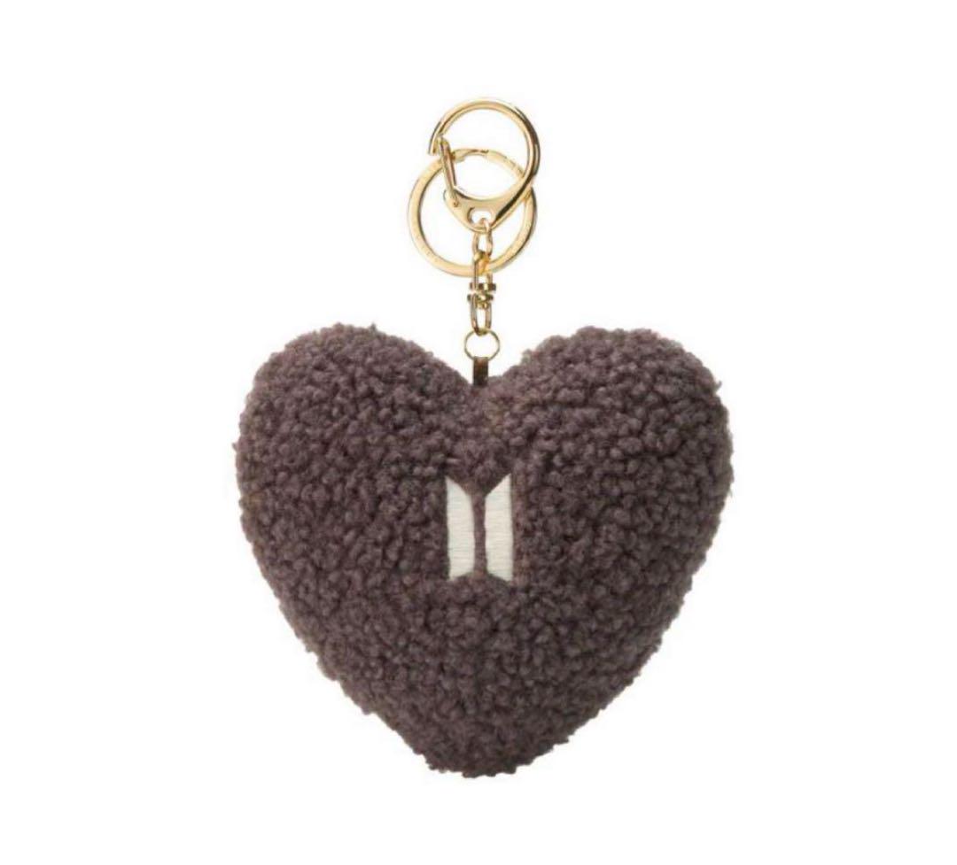 

[USED] Gelato Pique BTS Collaboration Heart Keychain Gray