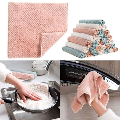 Nonstick Oil Velvet Hand Towel Kitchen Quick-drying Hanging Hand Thickened Towel