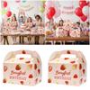 10 Stück Papier Geschenkkarton Leere Box Verpackungsfall Cartoon Handgriff Geschenkboxen Babyparty