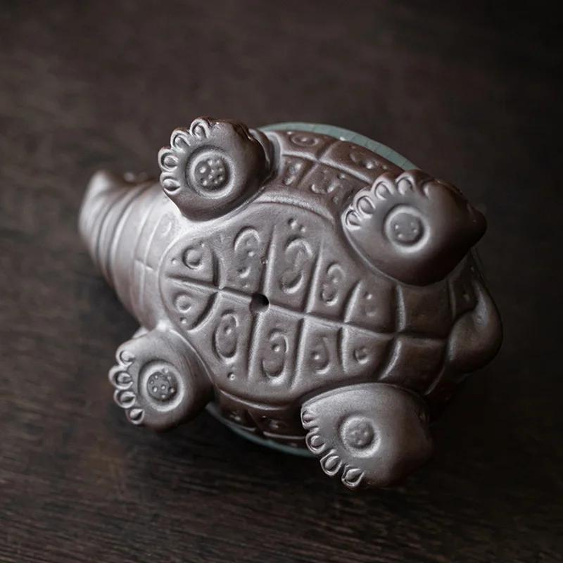 Little Turtle Tea Filter Household Creative Teahouse Tabletop Decoration Small Tea Separator Ceramic Filter Teaware Accessories