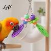 Parrot Stress Relief Toy Foraging Tube Toy Bird Chewing Enrichment Cage Accessories for Budgie Parakeet Cockatiel Conure Anxiety