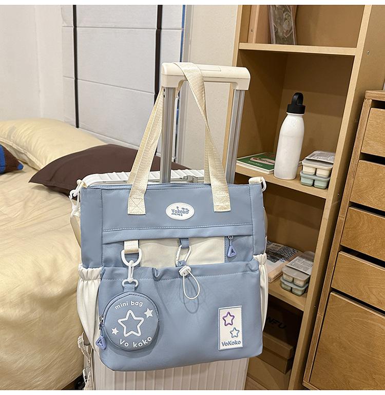 Schoolbag High Value Three-piece Schoolbag Girls Junior High School Students Girls Backpack Ins Large Capacity Primary School Backpack