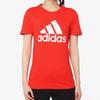 Adidas Foil Graphic Crew Neck Short Sleeve T-Shirt Women Tops Red DW5722