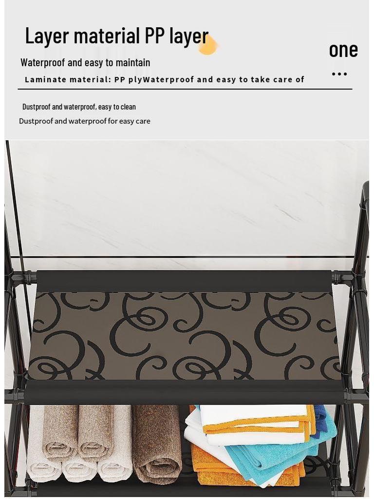 Floor-Standing Storage Rack for Washing Machine and Bathroom