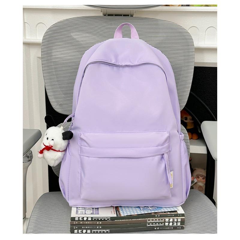 High-value Nylon Backpack for Female Students, Large-capacity College Style, Simple and Versatile Schoolbag, Ultra-lightweight New Model