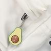 Avocado Keychain Fidget Toy with Rolling Ball Core Stress Relief Portable Fruit Roller Massage Bead Sensory Toy Keyring Pendant Kids Adults Gift