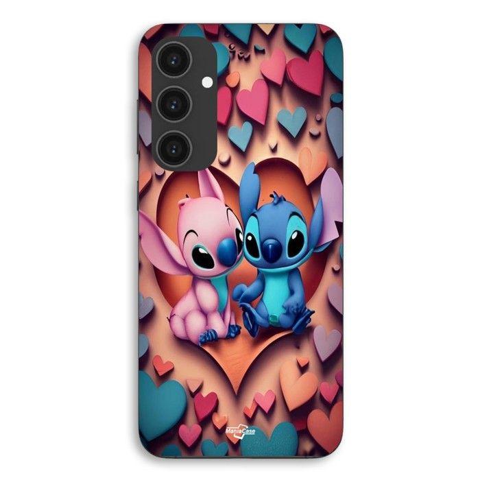Coque Pour Samsung Galaxy S25 FE Stitch Angel coeur coloré Maniacase