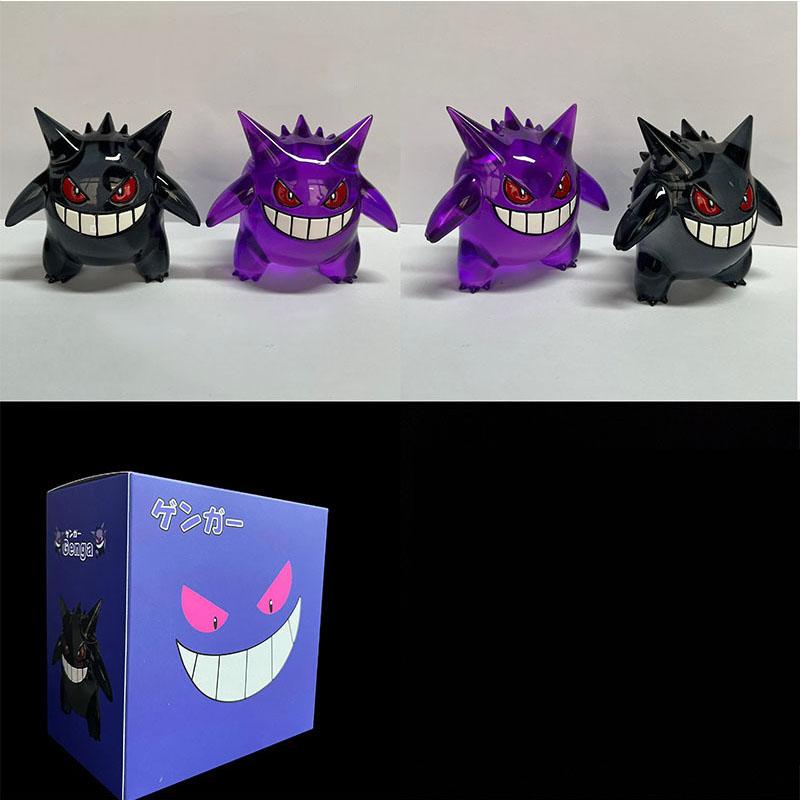 Pokemon Gengar Cartoon Action Figure GK Handmade Scale Model Doll Ornament Children Collectible Decorative Toy Surprise Birthday Gift Presents