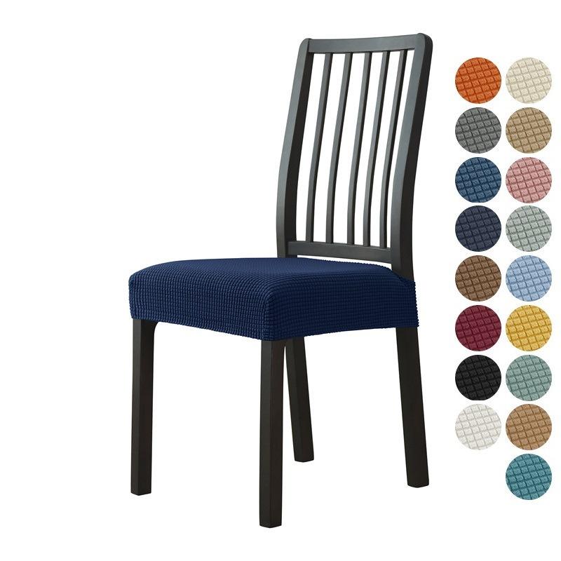 Эластичный Домашний Использование Отель Ресторан Обеденный Стул Чехол на Стул Кукурузная Флисовая Ткань Чехол на Стул Прочный Прочный Полезный 40CM темно-синий