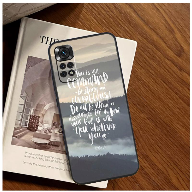 Bible Verse Quotes Case For Xiaomi Redmi Note 11 10 9 12 13 14 Pro 11S 12S Cover For Redmi 15 C 10C 13C 12C 14C