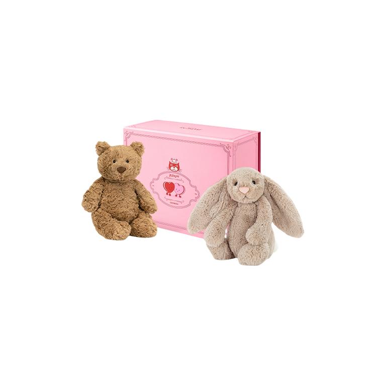 JELLYCAT Коллекция Зайчиков Классическая Подарочная Коробка Куклы Плюшевая Кукла 22см/23см Высота В Сидячем Положении BUN260203