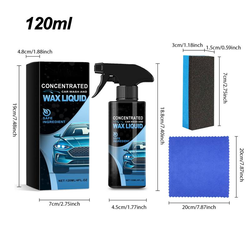 Fahrzeug Außen Fleckenentferner Autowaschflüssigkeit 120ml Autoreinigungsflüssigkeit Autopflegeprodukte Neuheit Autozubehör