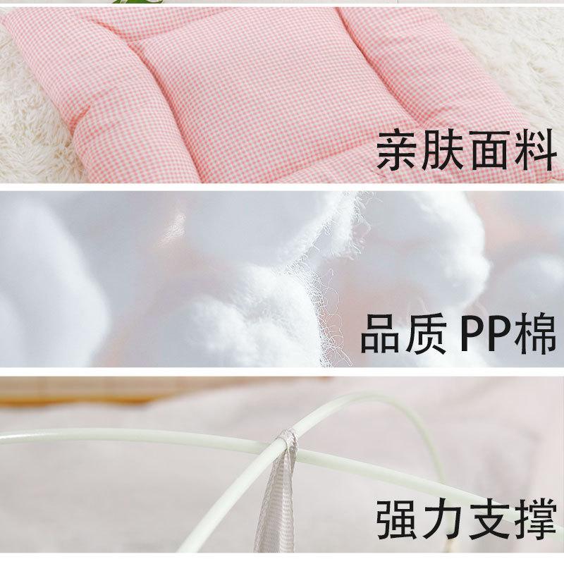 Summer Cat Tent Semi Enclosed Pet Bed All Season Comfortable Washable Cat House for Indoor Cats