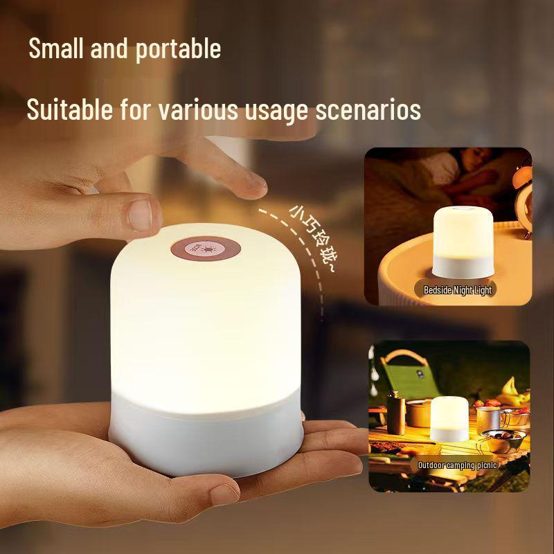 Rechargeable Touch Night Light - Baby Feeding & Eye-Friendly Bedside Lamp