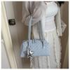 Korean Style Women's Polka Dot Bowling Bag: Large Capacity Pillow Bag for Trendy Daily Commutes